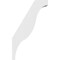 Ekena Millwork 4-in. W x 18-in. D x 30-in. H Funston Architectural Grade PVC Knee Brace BRCP04X18X30FST - alternate 5